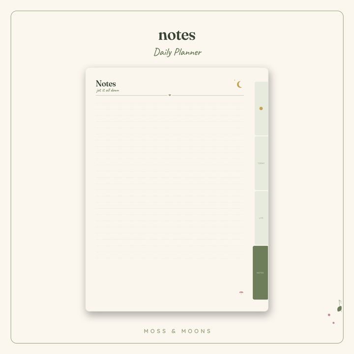 Daily Planner inside pages