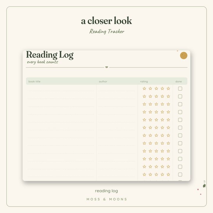 Reading Tracker detail
