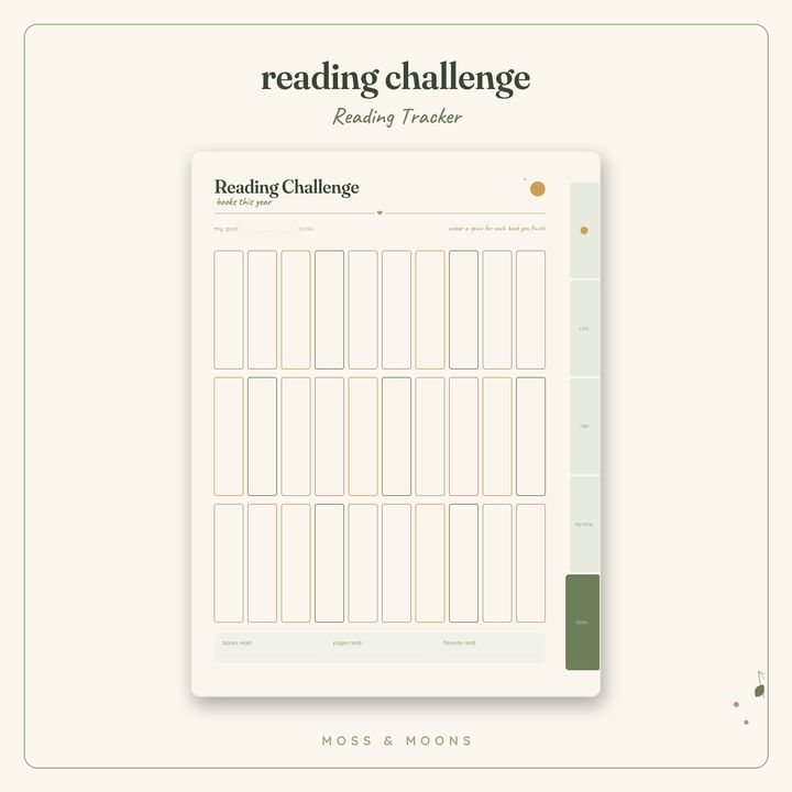 Reading Tracker inside pages