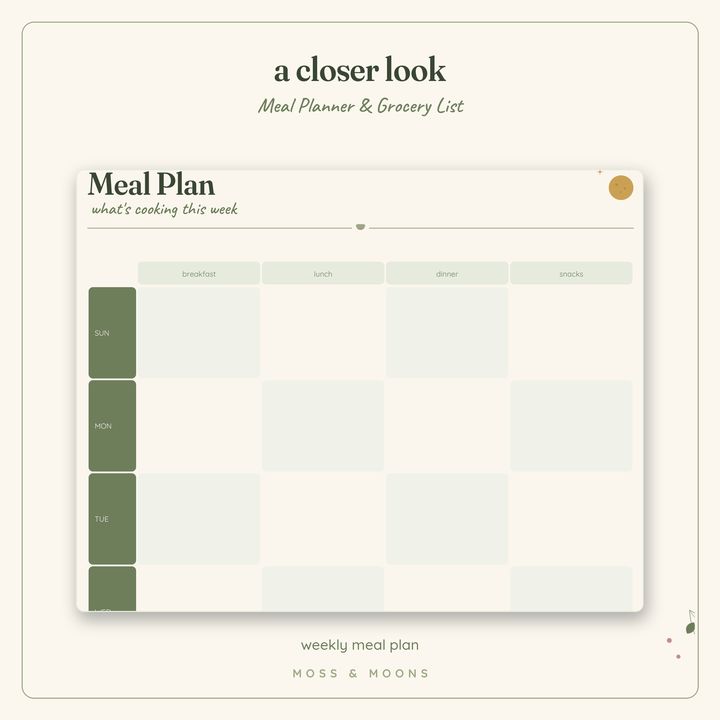 Meal Planner detail