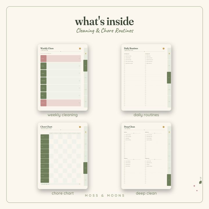 Cleaning & Chores inside pages
