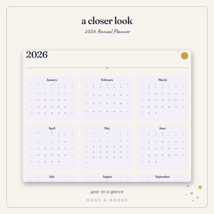 2026 Annual Planner detail