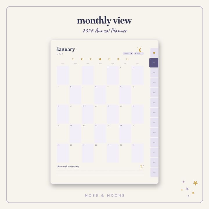 2026 Annual Planner inside pages