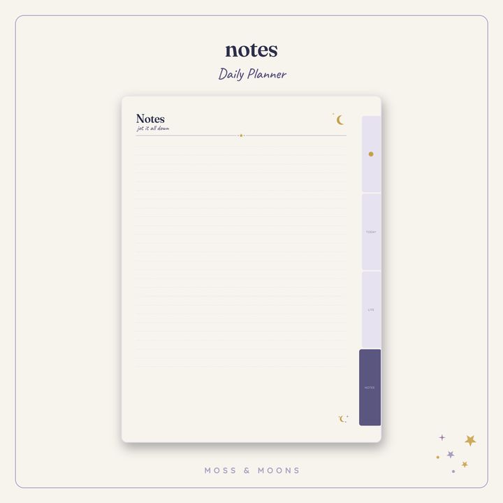 Daily Planner inside pages