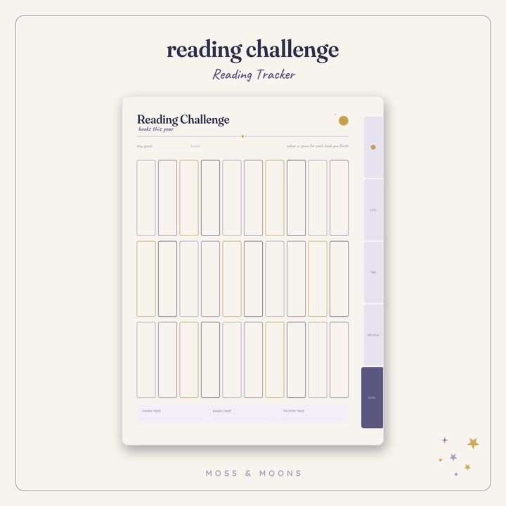 Reading Tracker inside pages