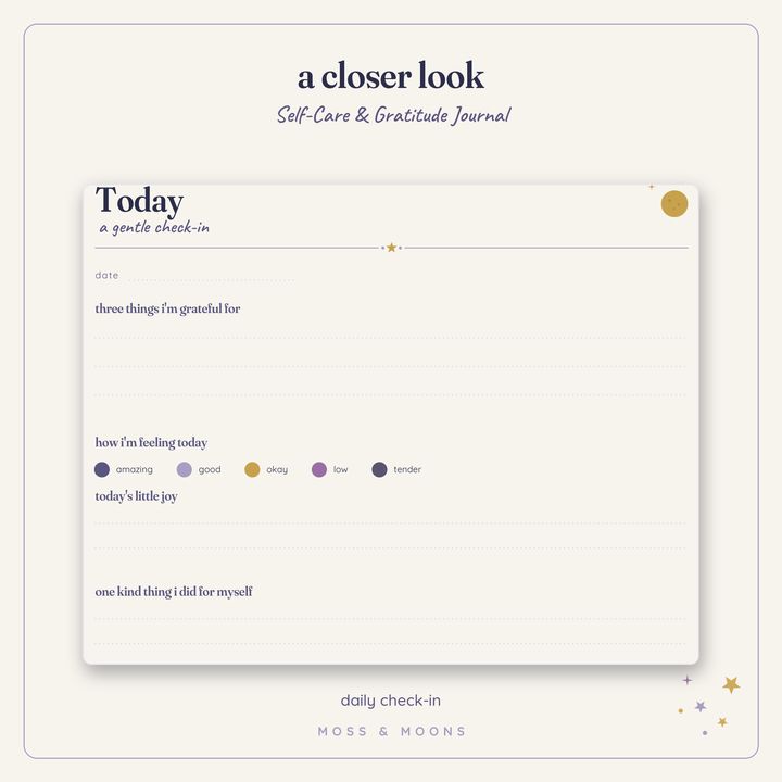 Self-Care Journal detail