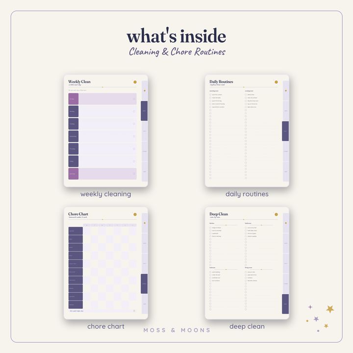 Cleaning & Chores inside pages