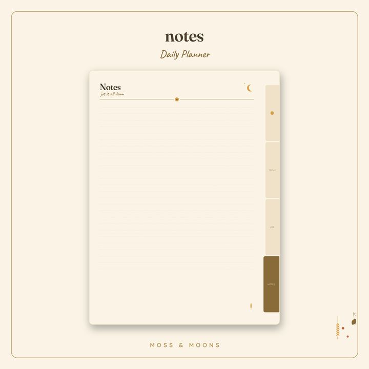 Daily Planner inside pages