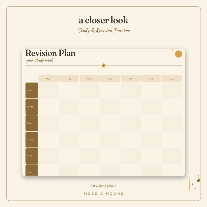 Study & Revision Tracker detail