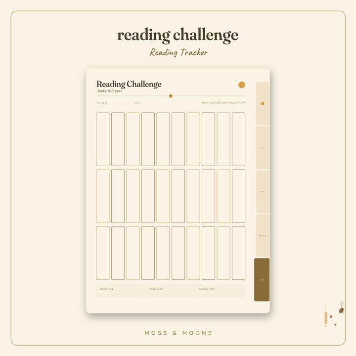 Reading Tracker inside pages