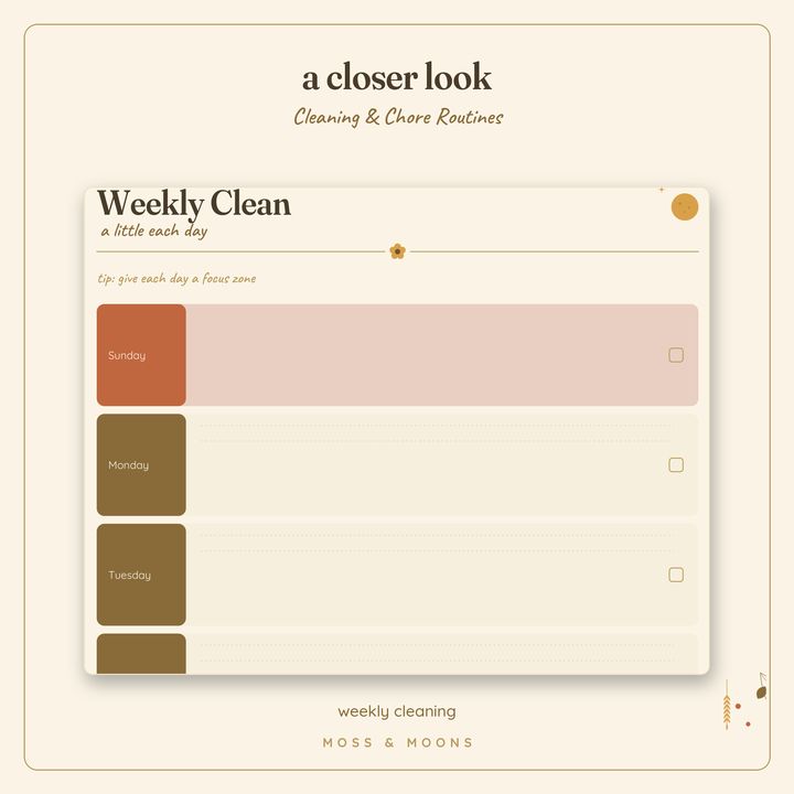 Cleaning & Chores detail