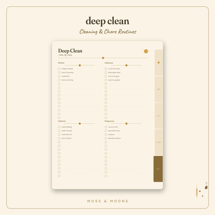 Cleaning & Chores inside pages