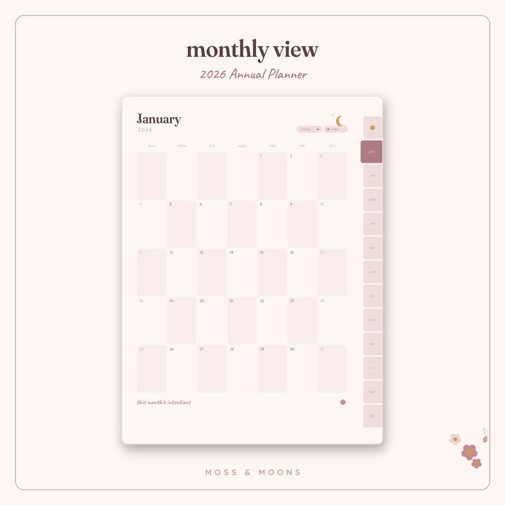 2026 Annual Planner inside pages