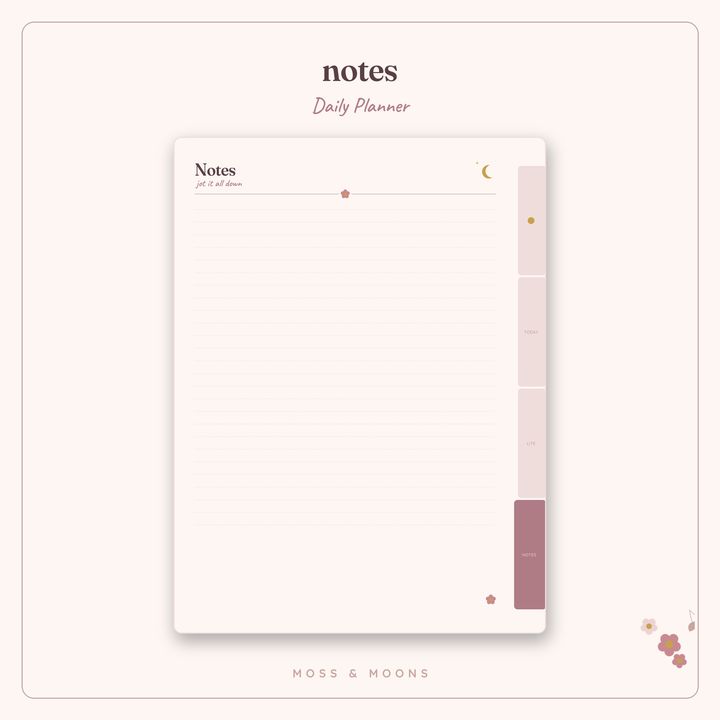 Daily Planner inside pages