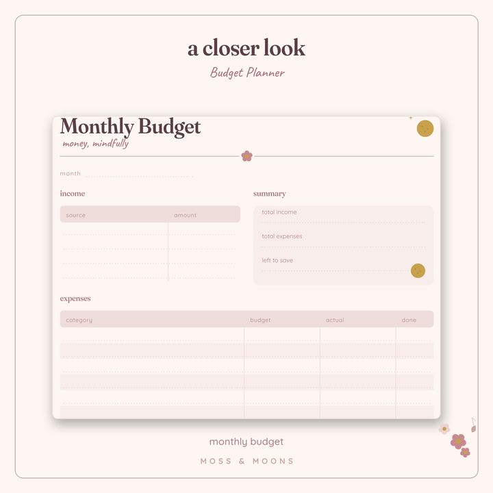 Budget Planner detail