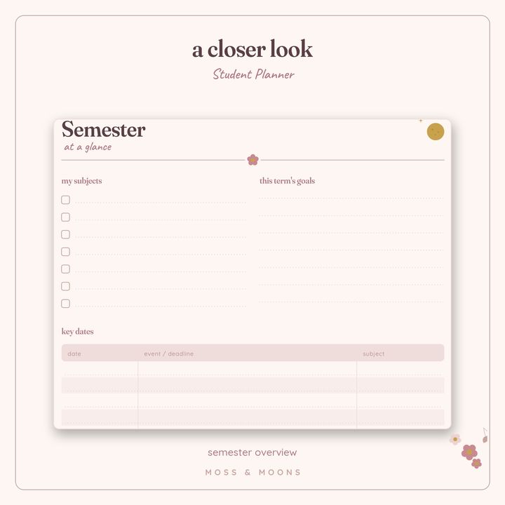 Student Planner detail