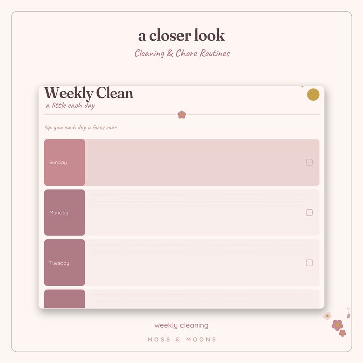 Cleaning & Chores detail