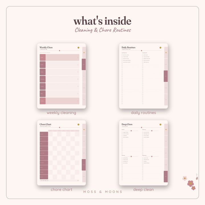 Cleaning & Chores inside pages