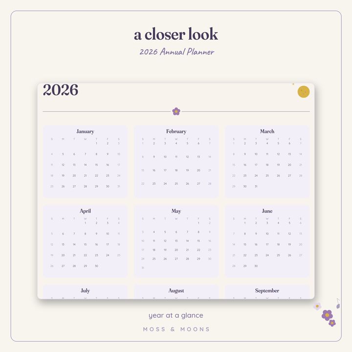 2026 Annual Planner detail