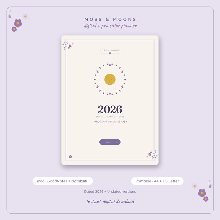 Lavender Fields 2026 Annual Planner
