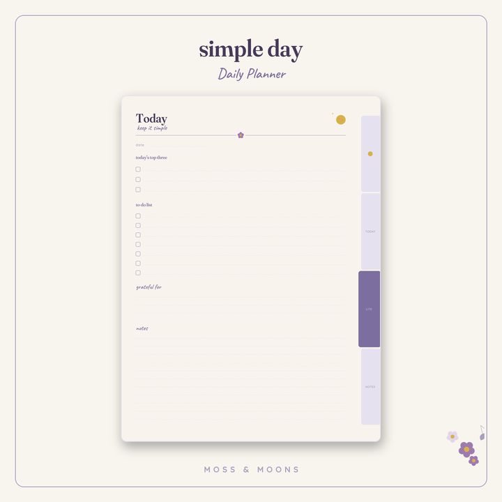 Daily Planner inside pages