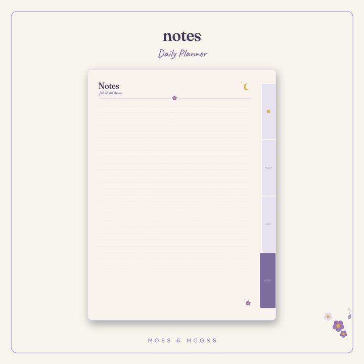 Daily Planner inside pages