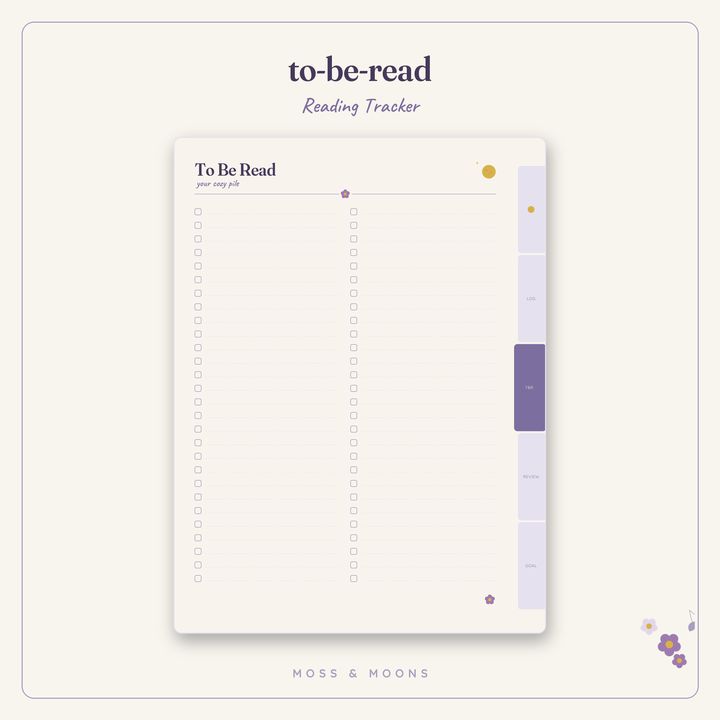 Reading Tracker inside pages