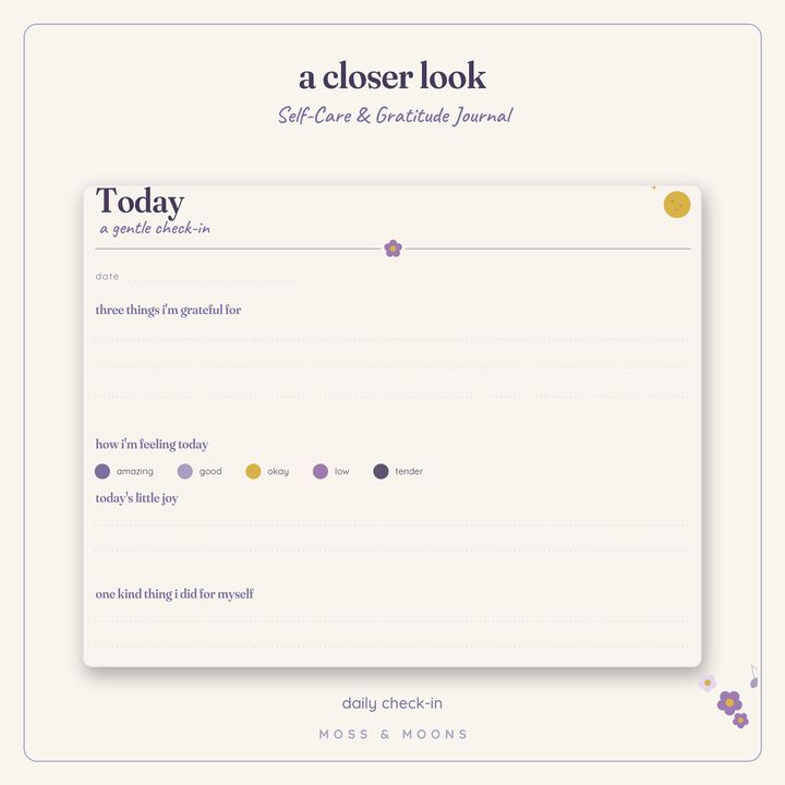 Self-Care Journal detail