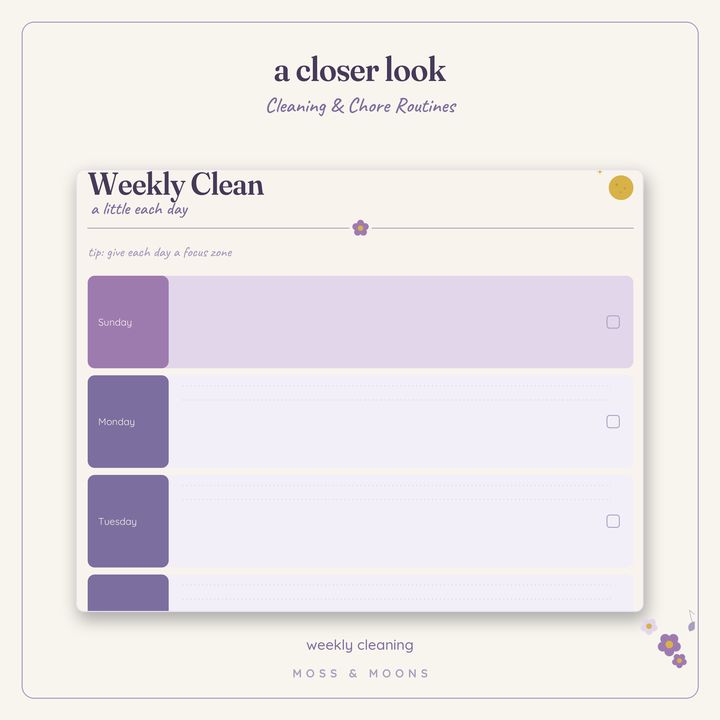 Cleaning & Chores detail