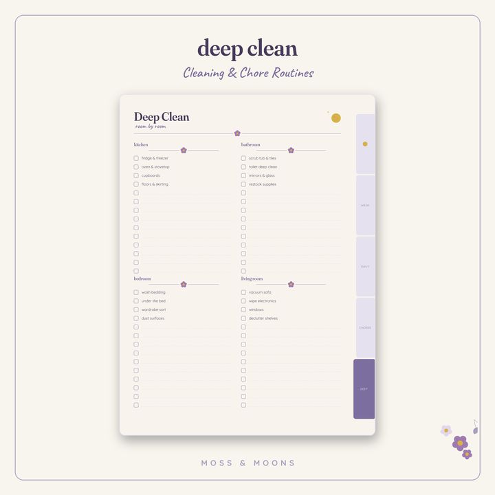 Cleaning & Chores inside pages