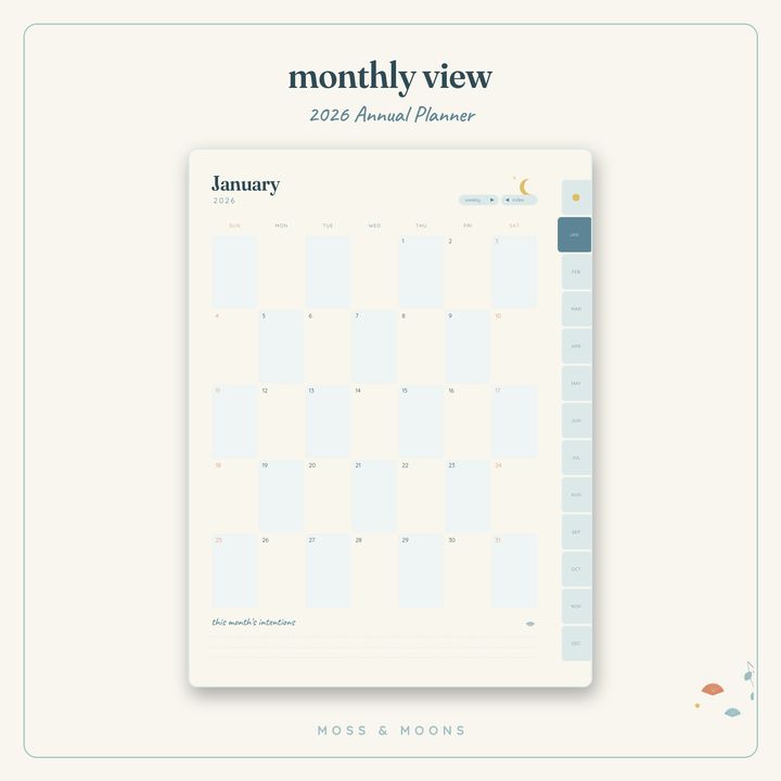2026 Annual Planner inside pages