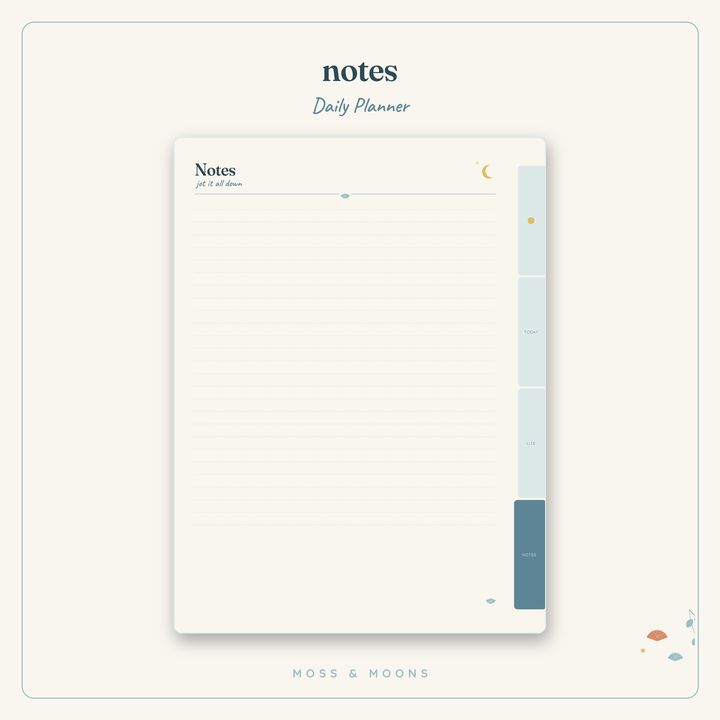 Daily Planner inside pages