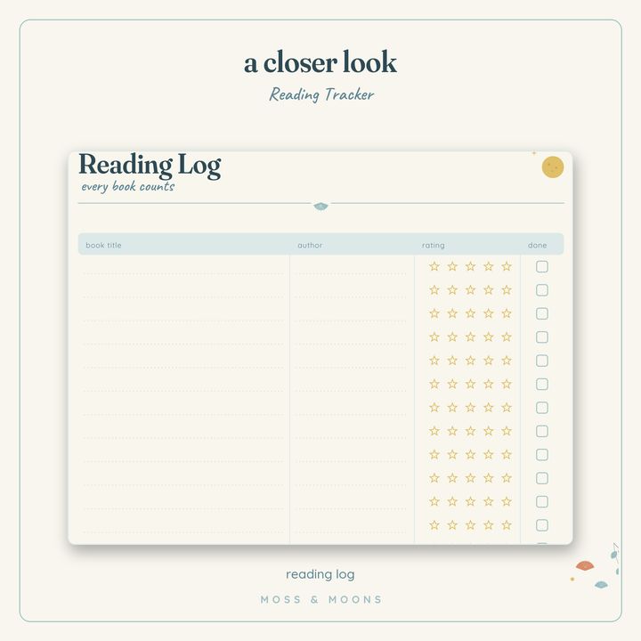 Reading Tracker detail