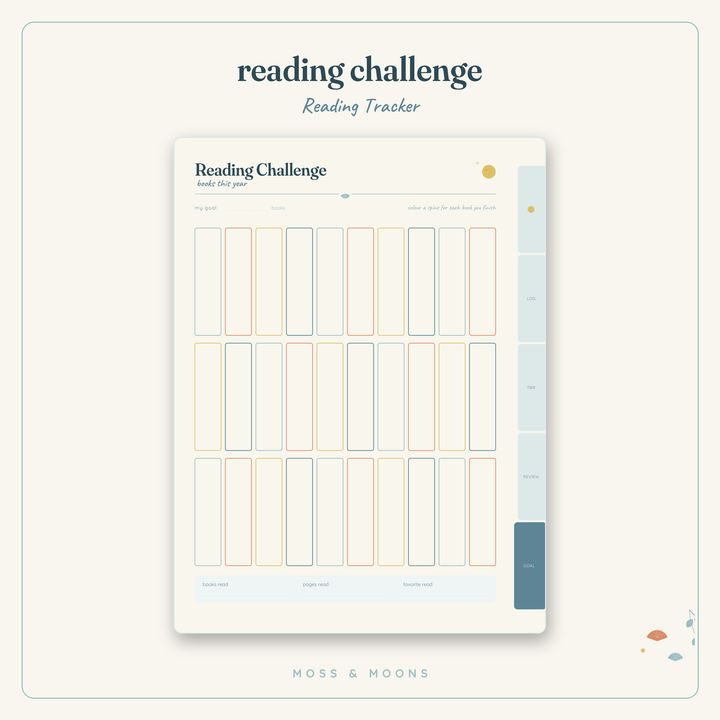 Reading Tracker inside pages