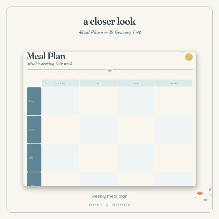 Meal Planner detail