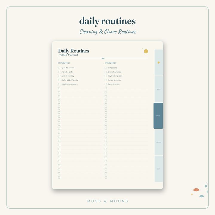 Cleaning & Chores inside pages