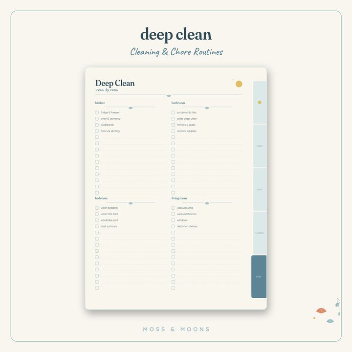 Cleaning & Chores inside pages