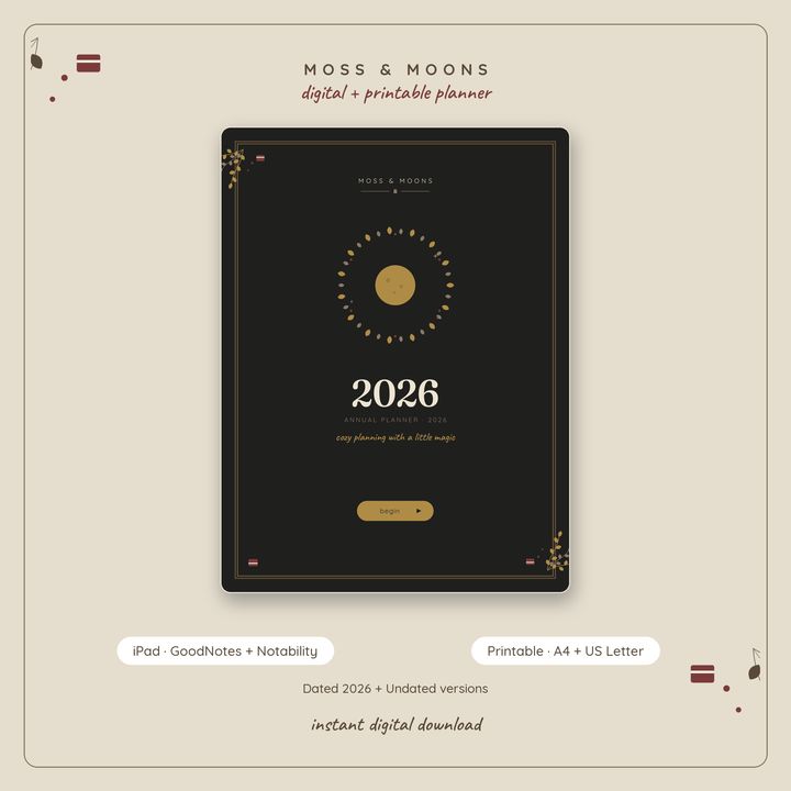 Inkwell 2026 Annual Planner