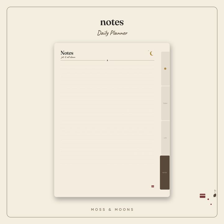 Daily Planner inside pages