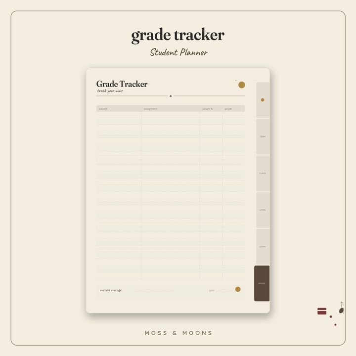 Student Planner inside pages