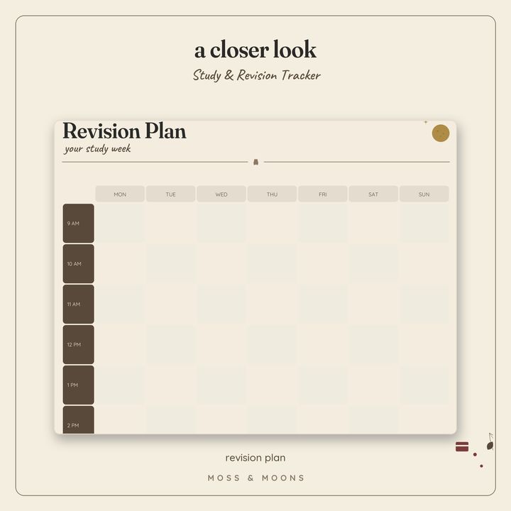 Study & Revision Tracker detail