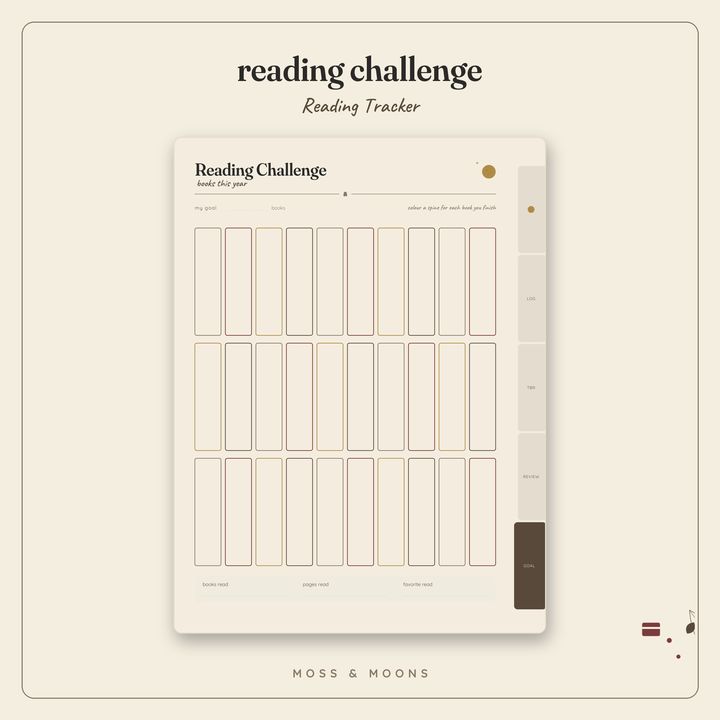 Reading Tracker inside pages