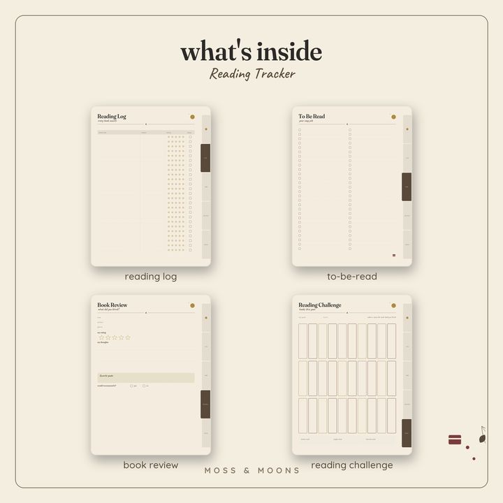 Reading Tracker inside pages