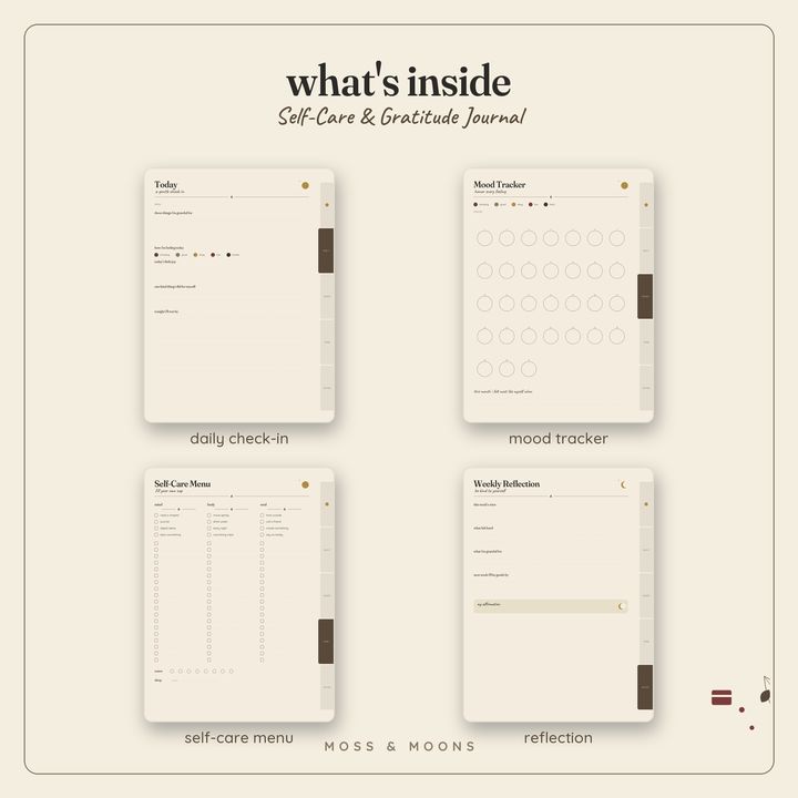 Inside the Self-Care Journal — Inkwell digital planner