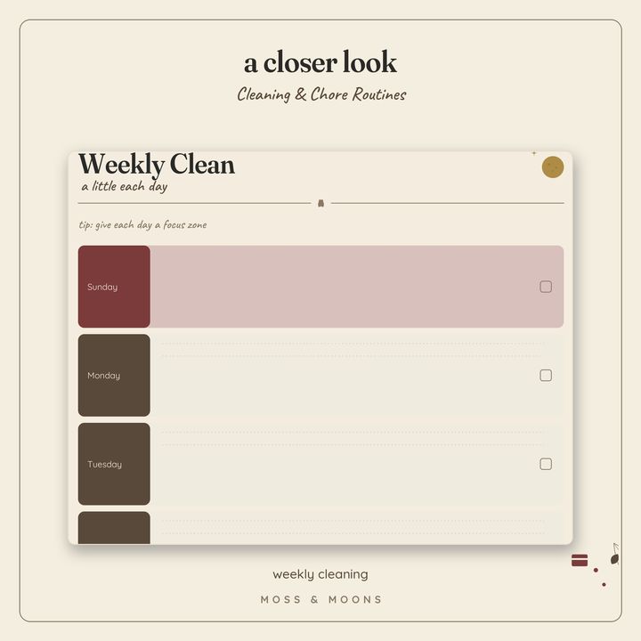 Cleaning & Chores detail