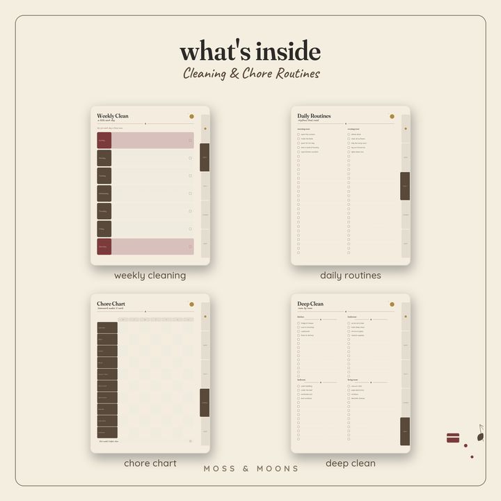 Cleaning & Chores inside pages