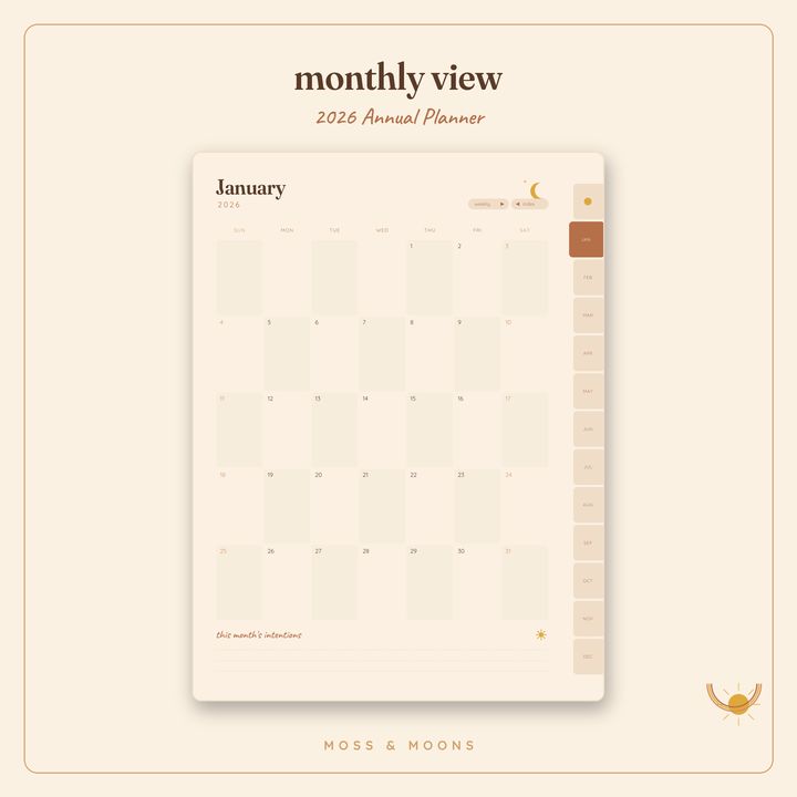 2026 Annual Planner inside pages