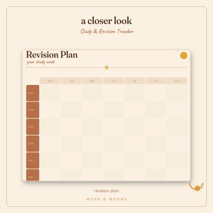 Study & Revision Tracker detail