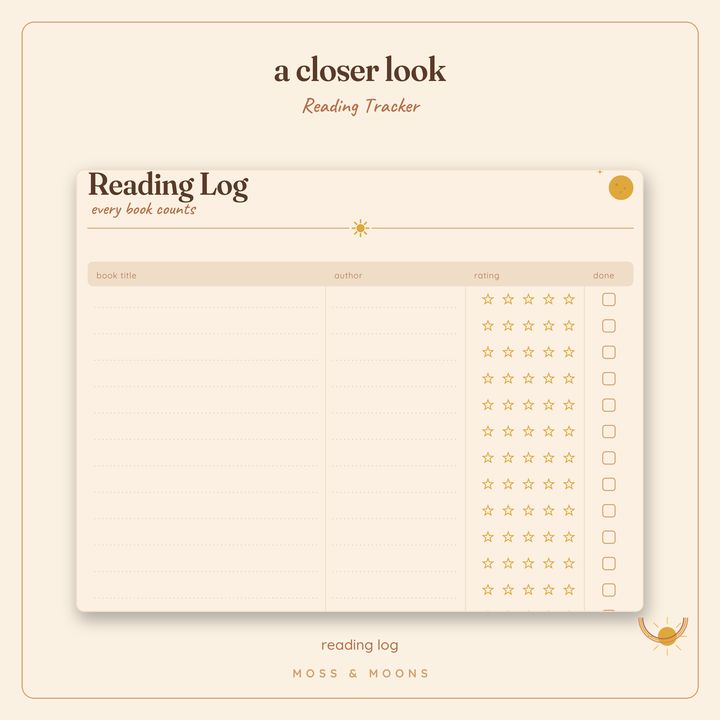 Reading Tracker detail