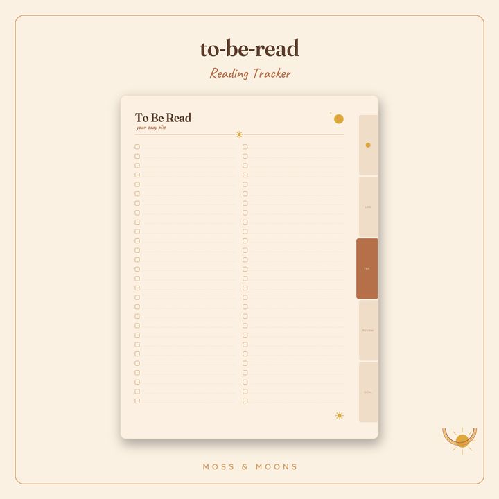 Reading Tracker inside pages
